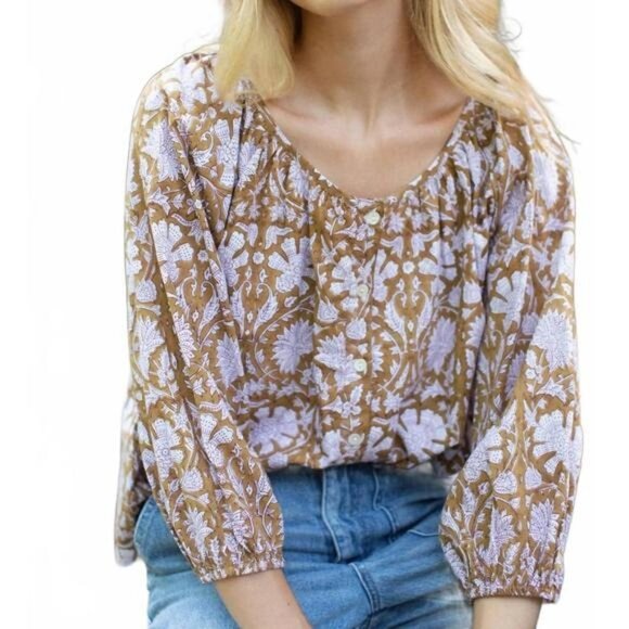 MAREA Sophie Top in Tinsel Lorient Women's Size S - Picture 2 of 7